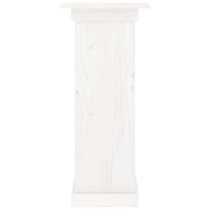 Suporte de vasos 40x40x90 cm madeira de pinho maciça branco