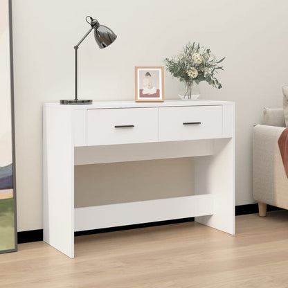 Mesa consola 100x39x75 cm derivados de madeira branco
