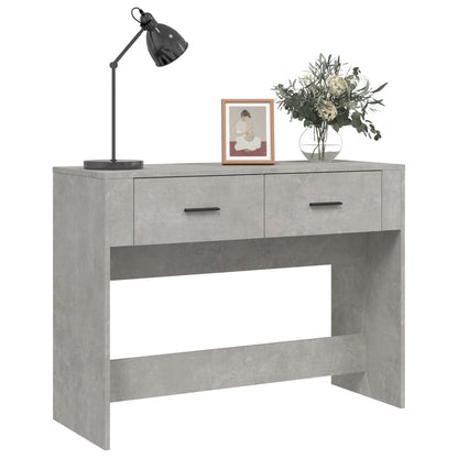 Mesa consola 100x39x75 cm derivados de madeira cinzento-cimento