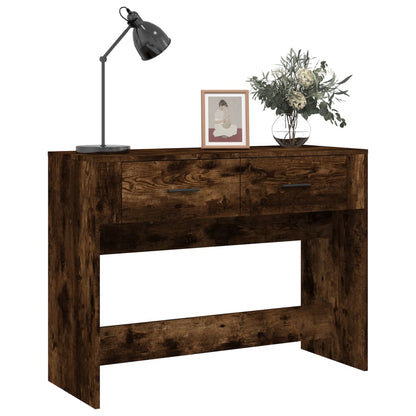 Mesa consola 100x39x75 cm derivados de madeira carvalho fumado