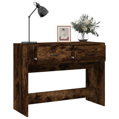 Mesa consola 100x39x75 cm derivados de madeira carvalho fumado