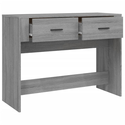 Mesa consola 100x39x75 cm derivados de madeira cinzento sonoma