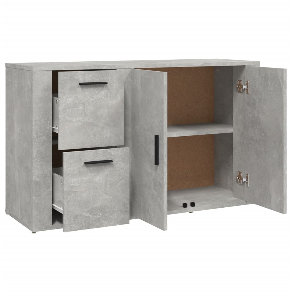 Aparador 100x33x59,5 cm derivados de madeira cinzento cimento