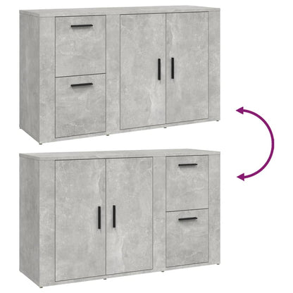 Aparador 100x33x59,5 cm derivados de madeira cinzento cimento