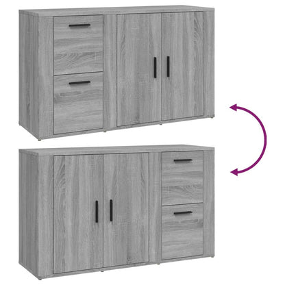 Aparador 100x33x59,5 cm derivados de madeira cinzento sonoma