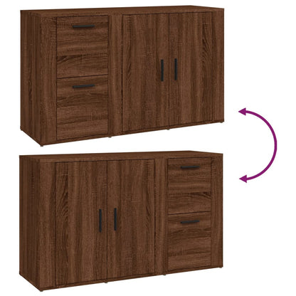 Aparador 100x33x59,5 cm derivados de madeira carvalho castanho