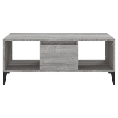 Mesa de centro 90x50x36,5 cm derivados madeira cinzento sonoma