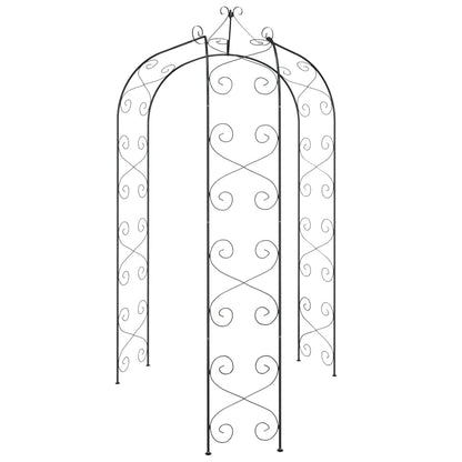 Arco de jardim Ø180x255 aço preto