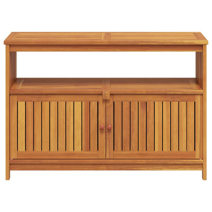 Mesa consola para jardim 110x35x75 cm madeira de acácia maciça