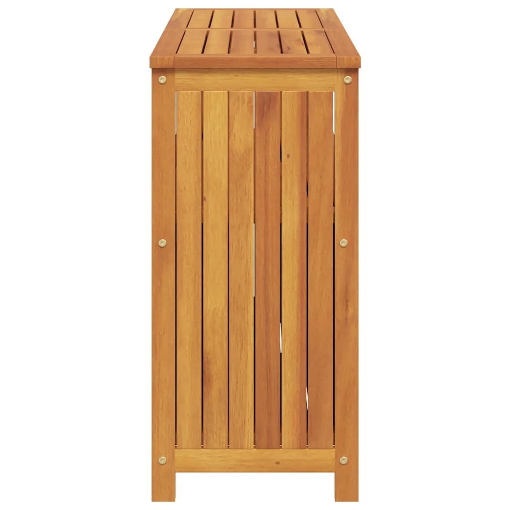 Mesa consola para jardim 110x35x75 cm madeira de acácia maciça