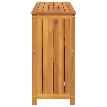 Mesa consola para jardim 110x35x75 cm madeira de acácia maciça