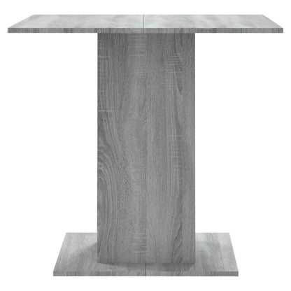 Mesa de jantar 80x80x75 cm derivados de madeira cinzento sonoma