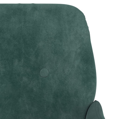 Banco 108x79x79 cm veludo verde-escuro