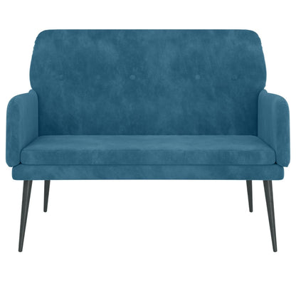 Banco 108x79x79 cm veludo azul