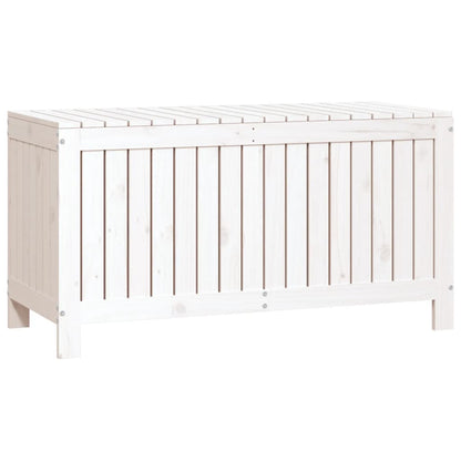 Caixa de arrumação jardim 115x49x60 cm pinho maciço branco