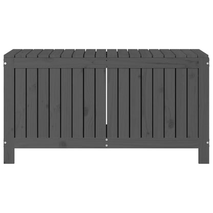 Caixa de arrumação jardim 115x49x60 cm pinho maciço cinzento