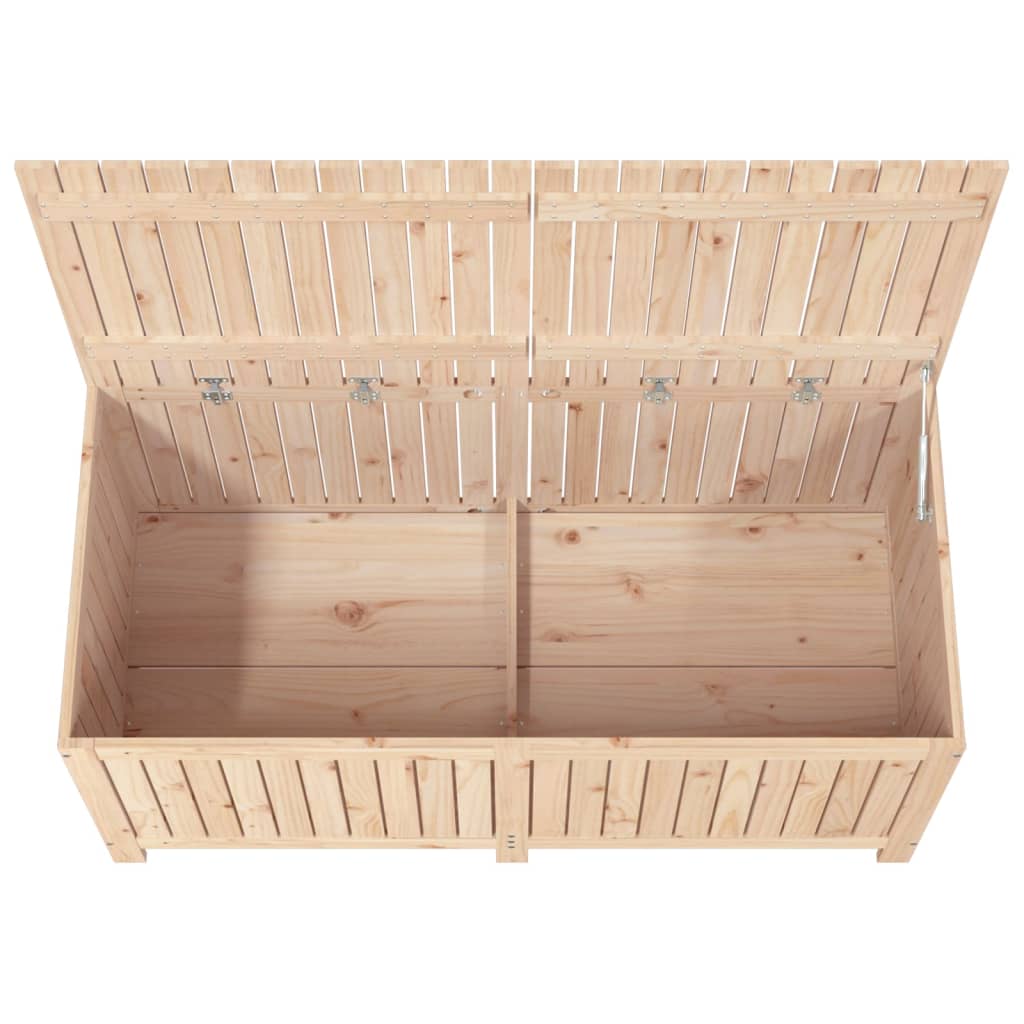 Caixa de arrumação jardim 147x68x64 cm pinho maciço