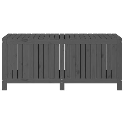 Caixa de arrumação jardim 147x68x64 cm pinho maciço cinzento