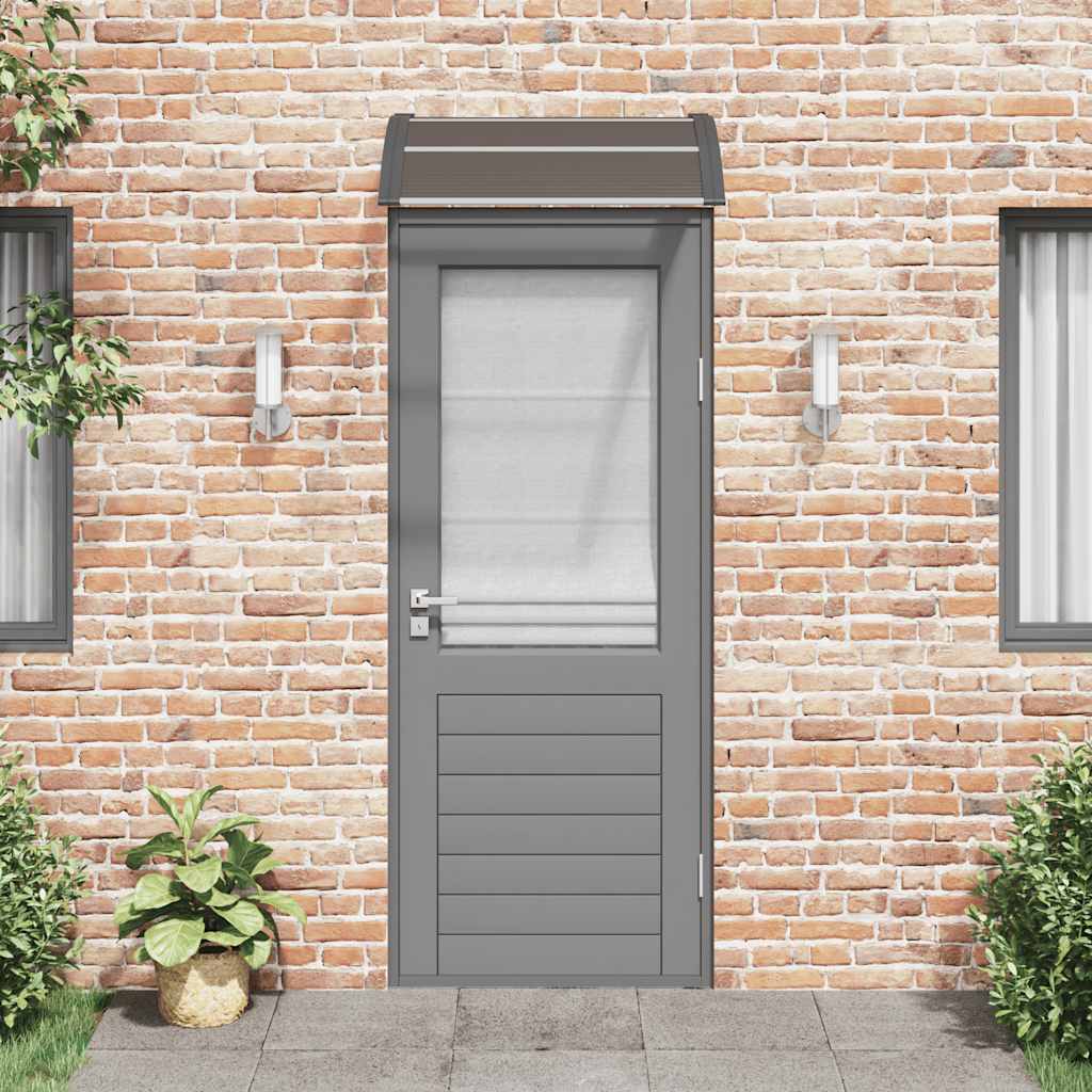 Cobertura de porta preta 80x75 cm Policarbonato