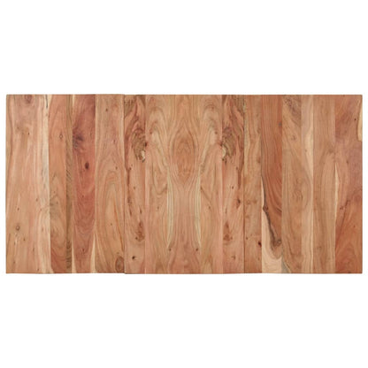 Mesa de jantar 140x70x76 cm madeira de acácia maciça preto