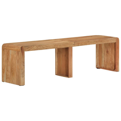 Banco 160x38x45 cm madeira de acácia maciça