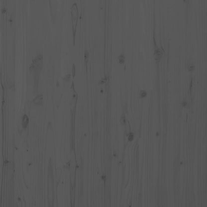 Cabeceira de parede 206x3x91,5 cm madeira de pinho maciça cinza