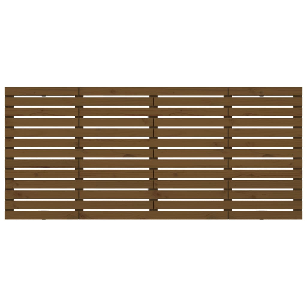 Cabeceira de parede 206x3x91,5 cm pinho maciço castanho-mel