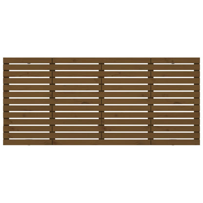 Cabeceira de parede 206x3x91,5 cm pinho maciço castanho-mel