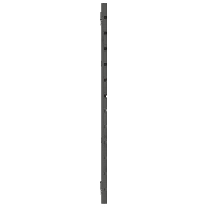 Cabeceira de parede 156x3x91,5 cm madeira de pinho maciça cinza