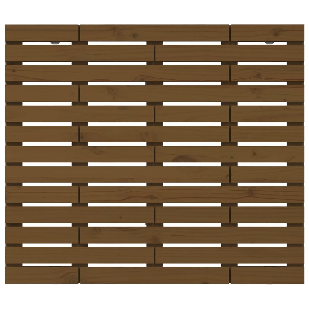 Cabeceira de parede 81x3x91,5 cm pinho maciço castanho-mel