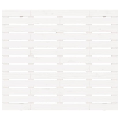 Cabeceira de parede 141x3x91,5cm madeira de pinho maciça branco