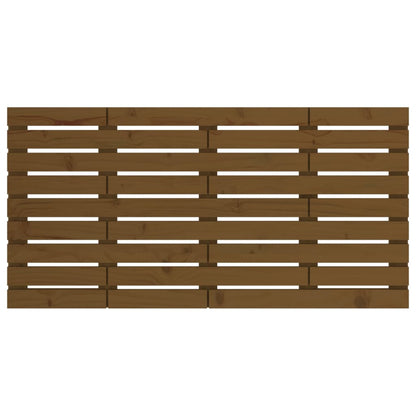 Cabeceira de parede 156x3x63 cm pinho maciço castanho-mel