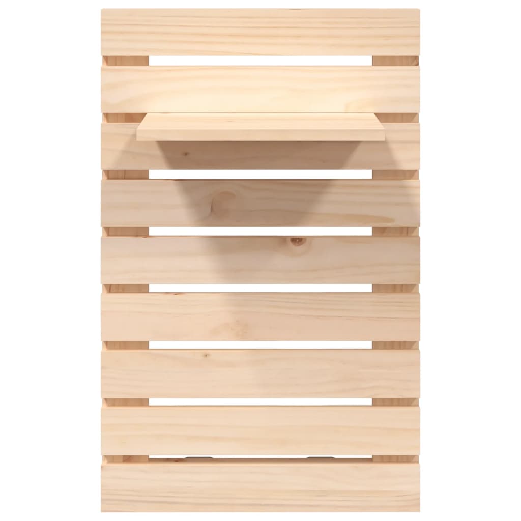 Prateleiras de montagem na parede 2 pcs pinho maciço
