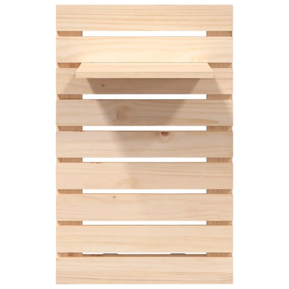 Prateleiras de montagem na parede 2 pcs pinho maciço