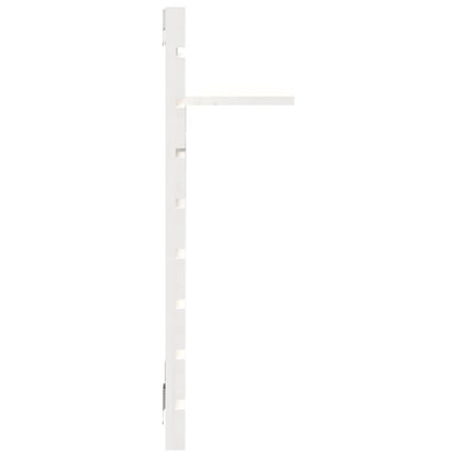 Prateleiras de montagem na parede 2 pcs pinho maciço branco