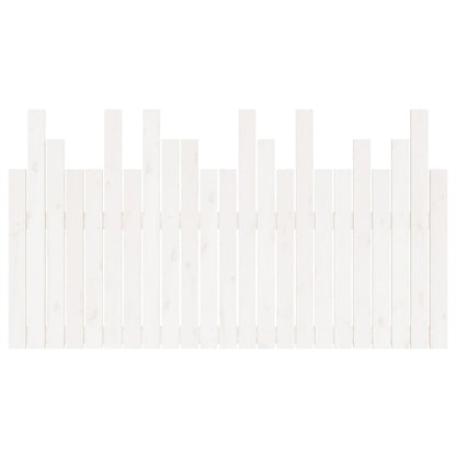 Cabeceira de parede 146,5x3x80cm madeira de pinho maciça branco