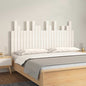 Cabeceira de parede 146,5x3x80cm madeira de pinho maciça branco