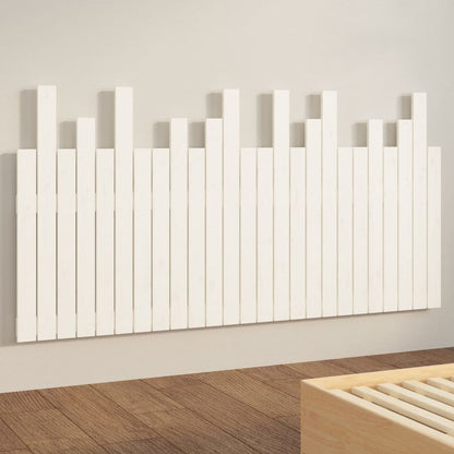 Cabeceira de parede 159,5x3x80cm madeira de pinho maciça branco