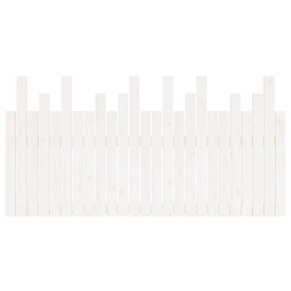 Cabeceira de parede 159,5x3x80cm madeira de pinho maciça branco