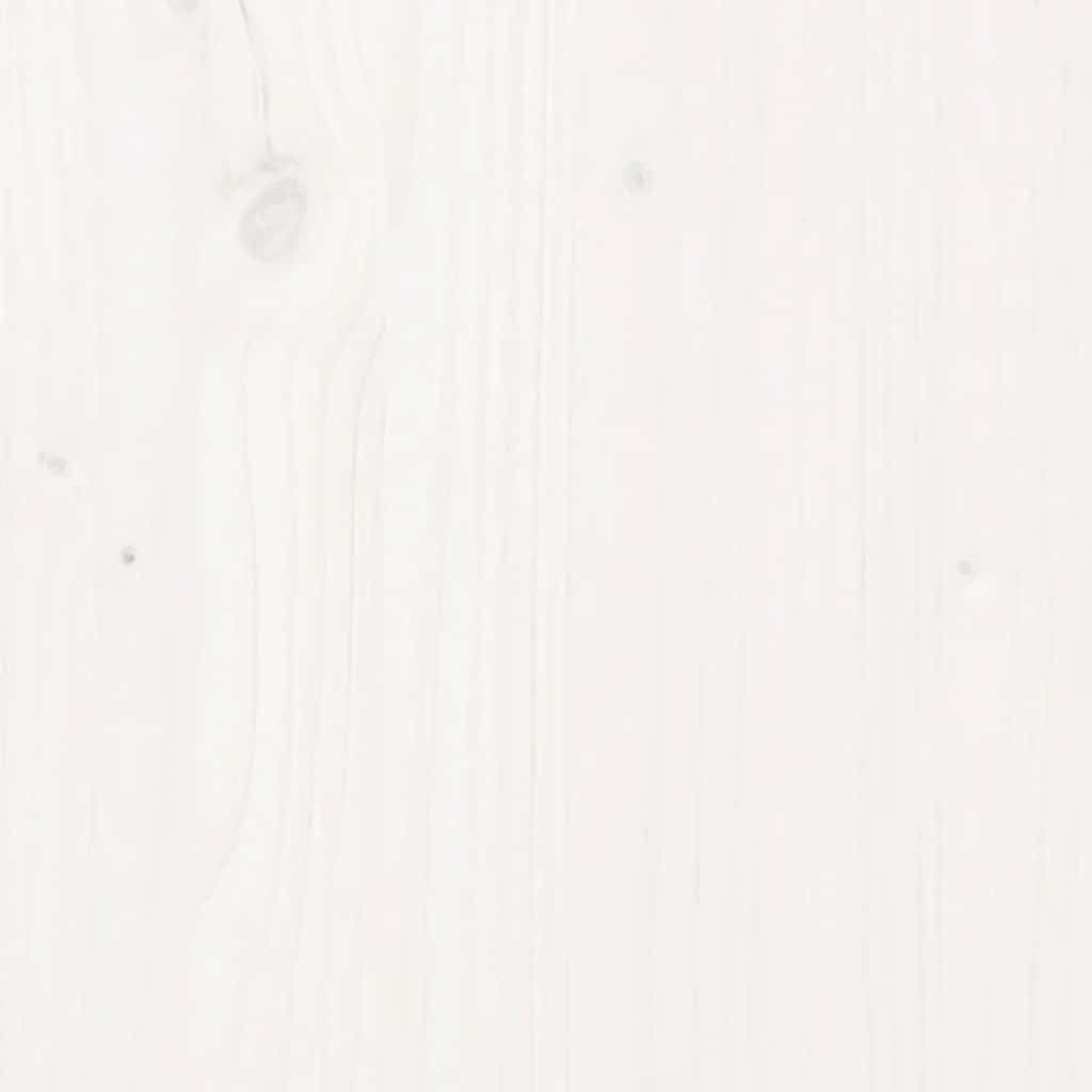 Cabeceira de parede 166x3x80 cm madeira de pinho maciça branco