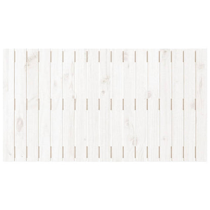 Cabeceira de parede 108x3x60 cm madeira de pinho maciça branco