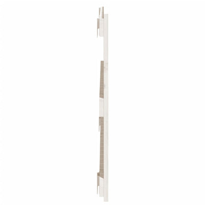 Cabeceira de parede 108x3x60 cm madeira de pinho maciça branco