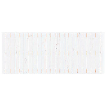 Cabeceira de parede 147x3x60 cm madeira de pinho maciça branco
