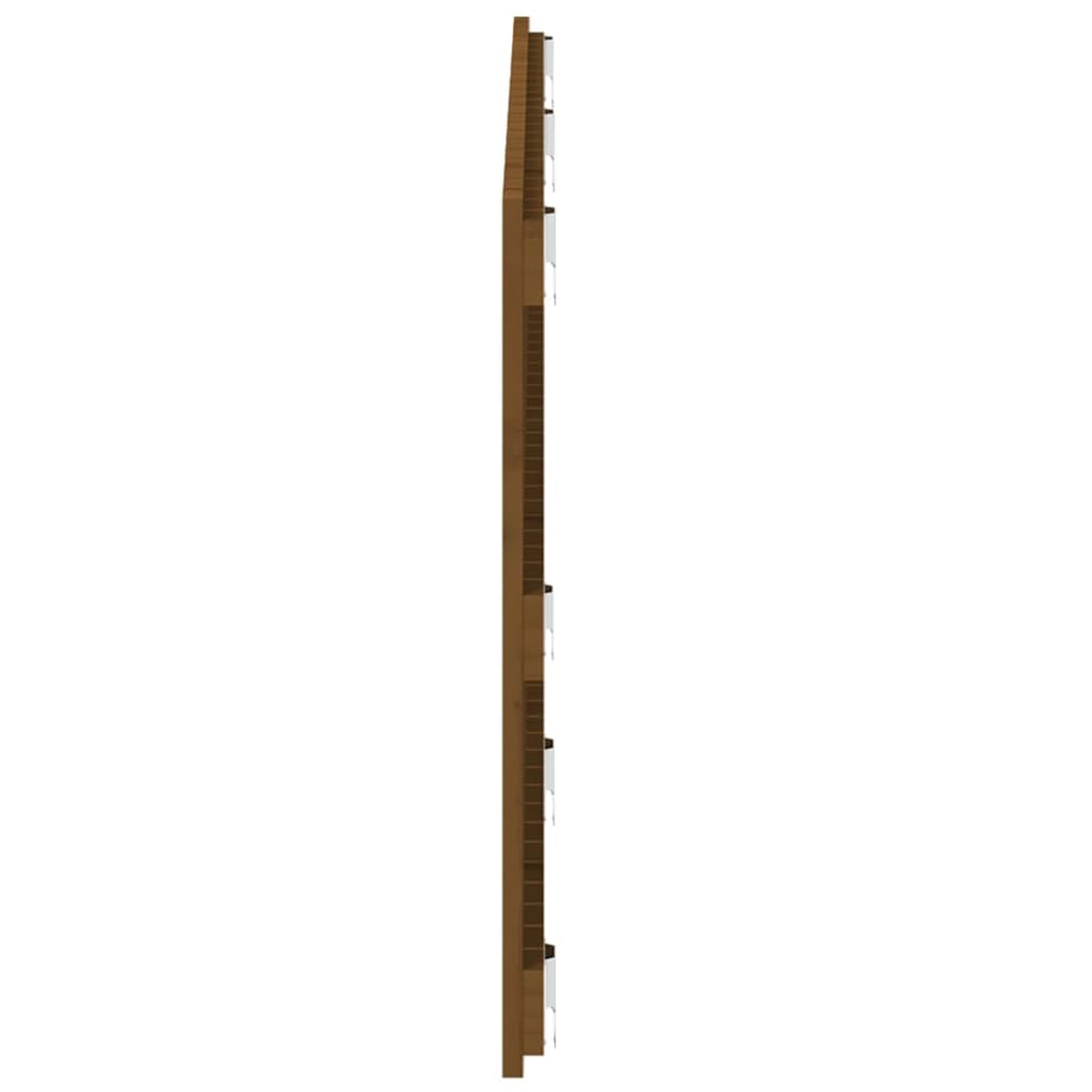 Cabeceira de parede 147x3x60 cm pinho maciço castanho-mel