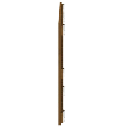 Cabeceira de parede 147x3x60 cm pinho maciço castanho-mel