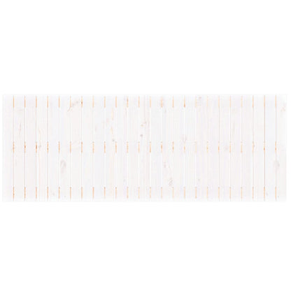 Cabeceira de parede 159,5x3x60 cm pinho maciço branco