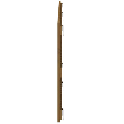 Cabeceira de parede 166x3x60 cm pinho maciço castanho-mel
