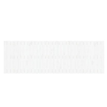 Cabeceira de parede 185x3x60 cm madeira de pinho maciça branco