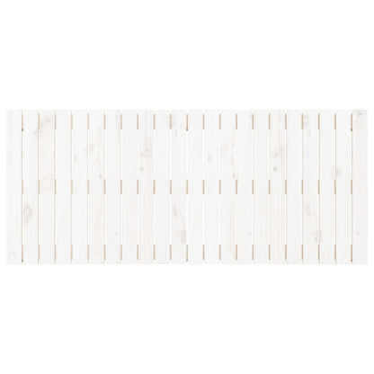 Cabeceira de parede 140x3x60 cm madeira de pinho maciça branco