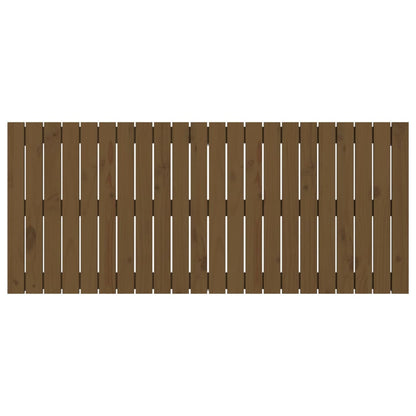 Cabeceira de parede 140x3x60 cm pinho maciço castanho-mel
